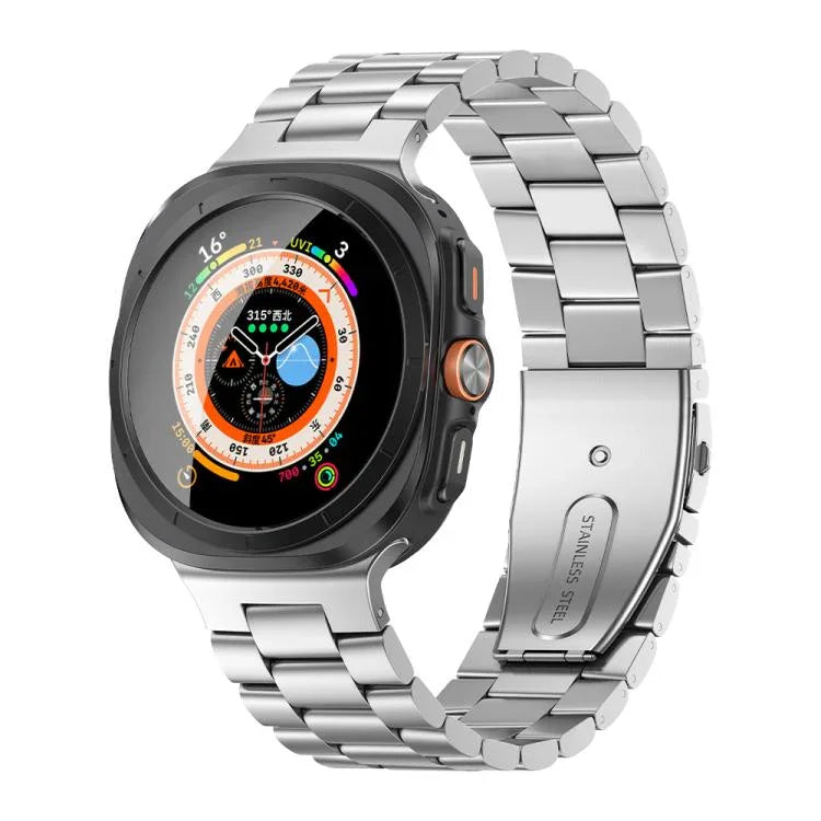 สายเหล็กลูกปัดสามเม็ด Kalebol สำหรับ Samsung Galaxy Watch Ultra 47 มม. / Ultra 2025