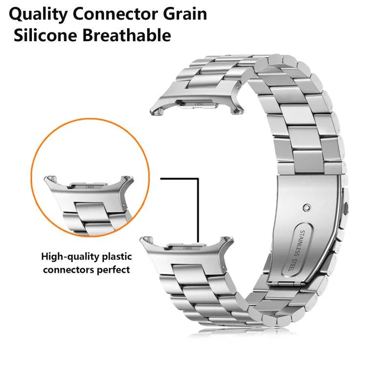 สายเหล็กลูกปัดสามเม็ด Kalebol สำหรับ Samsung Galaxy Watch Ultra 47 มม. / Ultra 2025