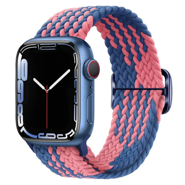 สายรัดนาฬิกาไนลอนถัก Kalebol แบบหัวเข็มขัดแปดตัว สำหรับ Apple Watch 46 มม. / 49 มม. / 45 มม. / 44 มม., สำหรับ Apple Watch 42 มม. / 41 มม. / 40 มม. / 38 มม.