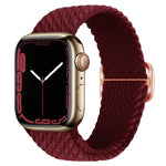 สายรัดนาฬิกาไนลอนถัก Kalebol แบบหัวเข็มขัดแปดตัว สำหรับ Apple Watch 46 มม. / 49 มม. / 45 มม. / 44 มม., สำหรับ Apple Watch 42 มม. / 41 มม. / 40 มม. / 38 มม.