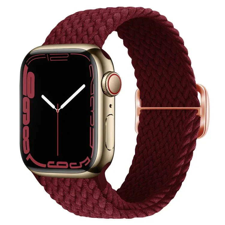 สายรัดนาฬิกาไนลอนถัก Kalebol แบบหัวเข็มขัดแปดตัว สำหรับ Apple Watch 46 มม. / 49 มม. / 45 มม. / 44 มม., สำหรับ Apple Watch 42 มม. / 41 มม. / 40 มม. / 38 มม.