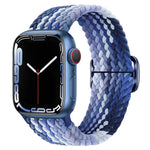สายรัดนาฬิกาไนลอนถัก Kalebol แบบหัวเข็มขัดแปดตัว สำหรับ Apple Watch 46 มม. / 49 มม. / 45 มม. / 44 มม., สำหรับ Apple Watch 42 มม. / 41 มม. / 40 มม. / 38 มม.