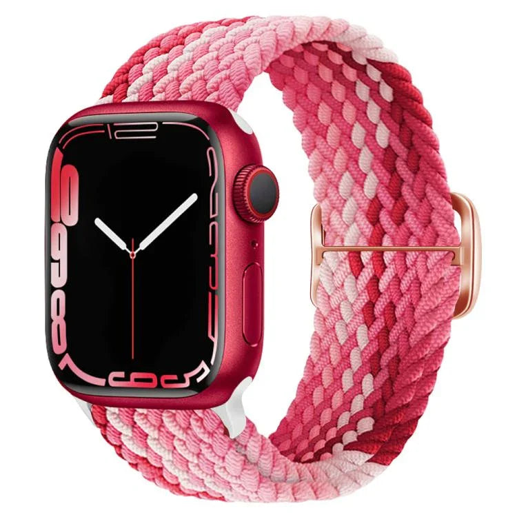 สายรัดนาฬิกาไนลอนถัก Kalebol แบบหัวเข็มขัดแปดตัว สำหรับ Apple Watch 46 มม. / 49 มม. / 45 มม. / 44 มม., สำหรับ Apple Watch 42 มม. / 41 มม. / 40 มม. / 38 มม.