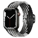 สายรัดนาฬิกาไนลอนถัก Kalebol แบบหัวเข็มขัดแปดตัว สำหรับ Apple Watch 46 มม. / 49 มม. / 45 มม. / 44 มม., สำหรับ Apple Watch 42 มม. / 41 มม. / 40 มม. / 38 มม.