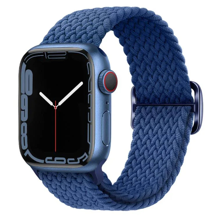 สายรัดนาฬิกาไนลอนถัก Kalebol แบบหัวเข็มขัดแปดตัว สำหรับ Apple Watch 46 มม. / 49 มม. / 45 มม. / 44 มม., สำหรับ Apple Watch 42 มม. / 41 มม. / 40 มม. / 38 มม.