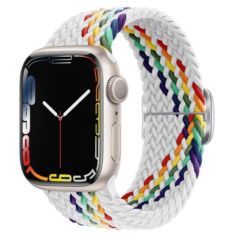 สายรัดนาฬิกาไนลอนถัก Kalebol แบบหัวเข็มขัดแปดตัว สำหรับ Apple Watch 46 มม. / 49 มม. / 45 มม. / 44 มม., สำหรับ Apple Watch 42 มม. / 41 มม. / 40 มม. / 38 มม.