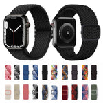 สายรัดนาฬิกาไนลอนถัก Kalebol แบบหัวเข็มขัดแปดตัว สำหรับ Apple Watch 46 มม. / 49 มม. / 45 มม. / 44 มม., สำหรับ Apple Watch 42 มม. / 41 มม. / 40 มม. / 38 มม.