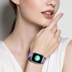 สายรัดนาฬิกาไนลอนถัก Kalebol แบบหัวเข็มขัดแปดตัว สำหรับ Apple Watch 46 มม. / 49 มม. / 45 มม. / 44 มม., สำหรับ Apple Watch 42 มม. / 41 มม. / 40 มม. / 38 มม.