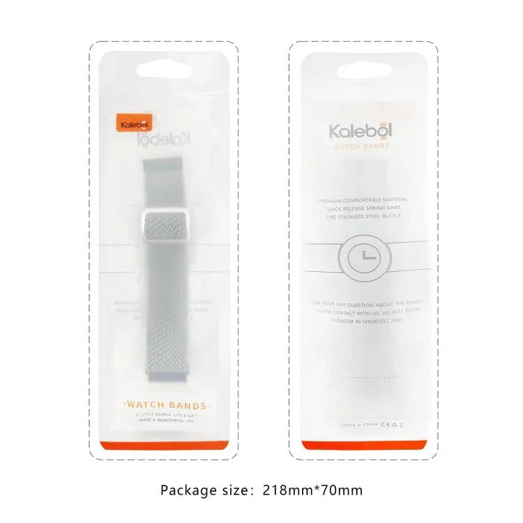 สายรัดนาฬิกาไนลอนถัก Kalebol แบบหัวเข็มขัดแปดตัว สำหรับ Apple Watch 46 มม. / 49 มม. / 45 มม. / 44 มม., สำหรับ Apple Watch 42 มม. / 41 มม. / 40 มม. / 38 มม.