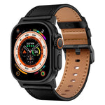 Kalebol Genuine Leather Watch Band, For Apple Watch 46mm / 49mm / 45mm / 44mm