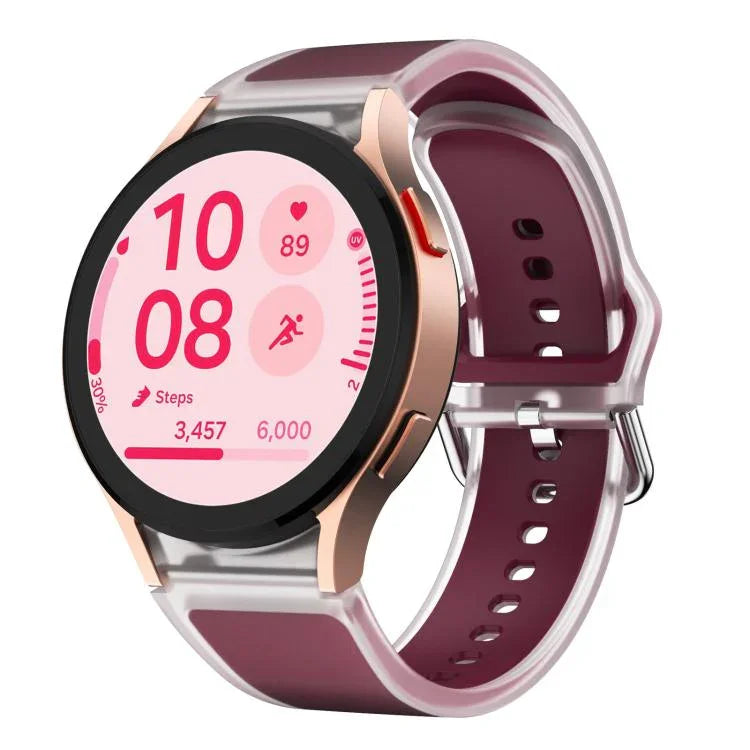สายซิลิโคน Kalebol Glacier โปร่งแสง สำหรับ Samsung Galaxy Watch 7 / 6 / 5 / 4
