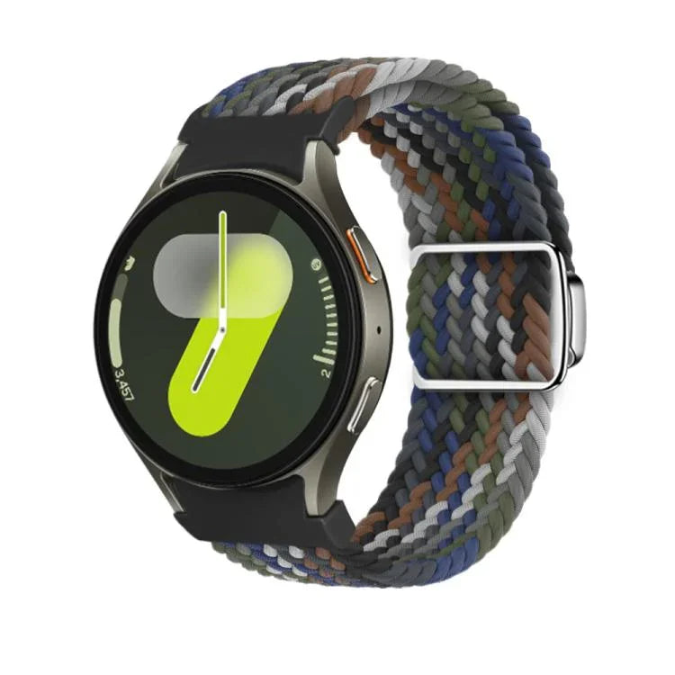 สายรัดนาฬิกา Kalebol แบบถักพร้อมหัวเข็มขัดแม่เหล็กและปุ่ม สำหรับ Samsung Galaxy Watch 5 Pro / 6 / 7