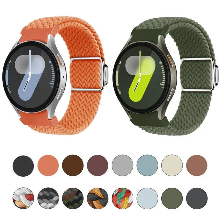 สายรัดนาฬิกา Kalebol แบบถักพร้อมหัวเข็มขัดแม่เหล็กและปุ่ม สำหรับ Samsung Galaxy Watch 5 Pro / 6 / 7