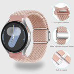 สายรัดนาฬิกา Kalebol แบบถักพร้อมหัวเข็มขัดแม่เหล็กและปุ่ม สำหรับ Samsung Galaxy Watch 5 Pro / 6 / 7