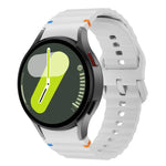 Kalebol Wave Stitching Silicone Watch Band, For Samsung Galaxy Watch 7  / 6 / 5 / 4