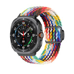 สายรัดนาฬิกา Kalebol แบบถักพร้อมหัวเข็มขัดแม่เหล็กสีดำ สำหรับ Samsung Galaxy Watch Ultra 47มม. / Ultra 2025