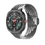 สายรัดนาฬิกา Kalebol แบบถักพร้อมหัวเข็มขัดแม่เหล็กสีดำ สำหรับ Samsung Galaxy Watch Ultra 47มม. / Ultra 2025