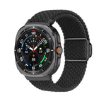 สายรัดนาฬิกา Kalebol แบบถักพร้อมหัวเข็มขัดแม่เหล็กสีดำ สำหรับ Samsung Galaxy Watch Ultra 47มม. / Ultra 2025