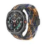 สายรัดนาฬิกา Kalebol แบบถักพร้อมหัวเข็มขัดแม่เหล็กสีดำ สำหรับ Samsung Galaxy Watch Ultra 47มม. / Ultra 2025