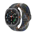 สายรัดนาฬิกา Kalebol แบบถักพร้อมหัวเข็มขัดแม่เหล็กสีดำ สำหรับ Samsung Galaxy Watch Ultra 47มม. / Ultra 2025
