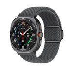 สายรัดนาฬิกา Kalebol แบบถักพร้อมหัวเข็มขัดแม่เหล็กสีดำ สำหรับ Samsung Galaxy Watch Ultra 47มม. / Ultra 2025