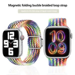 สายรัดนาฬิกาไนลอนวงแม่เหล็ก Kalebol สำหรับ Apple Watch 46 มม. / 49 มม. / 45 มม. / 44 มม., สำหรับ Apple Watch 42 มม. / 41 มม. / 40 มม. / 38 มม.