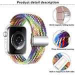 สายรัดนาฬิกาไนลอนวงแม่เหล็ก Kalebol สำหรับ Apple Watch 46 มม. / 49 มม. / 45 มม. / 44 มม., สำหรับ Apple Watch 42 มม. / 41 มม. / 40 มม. / 38 มม.