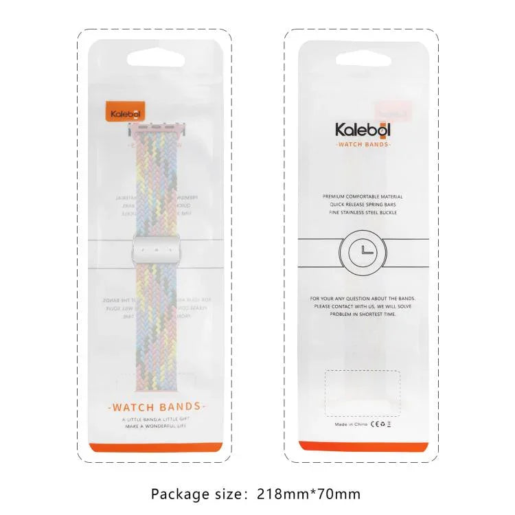 สายรัดนาฬิกาไนลอนวงแม่เหล็ก Kalebol สำหรับ Apple Watch 46 มม. / 49 มม. / 45 มม. / 44 มม., สำหรับ Apple Watch 42 มม. / 41 มม. / 40 มม. / 38 มม.