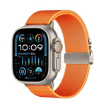 สายรัดนาฬิกาไนลอนยืดหยุ่น Kalebol แบบหัวเข็มขัดร่มชูชีพ สำหรับ Apple Watch 46 มม. / 49 มม. / 45 มม. / 44 มม., สำหรับ Apple Watch 42 มม. / 41 มม. / 40 มม. / 38 มม.
