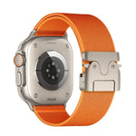 สายรัดนาฬิกาไนลอนยืดหยุ่น Kalebol แบบหัวเข็มขัดร่มชูชีพ สำหรับ Apple Watch 46 มม. / 49 มม. / 45 มม. / 44 มม., สำหรับ Apple Watch 42 มม. / 41 มม. / 40 มม. / 38 มม.