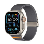 สายรัดนาฬิกาไนลอนยืดหยุ่น Kalebol แบบหัวเข็มขัดร่มชูชีพ สำหรับ Apple Watch 46 มม. / 49 มม. / 45 มม. / 44 มม., สำหรับ Apple Watch 42 มม. / 41 มม. / 40 มม. / 38 มม.