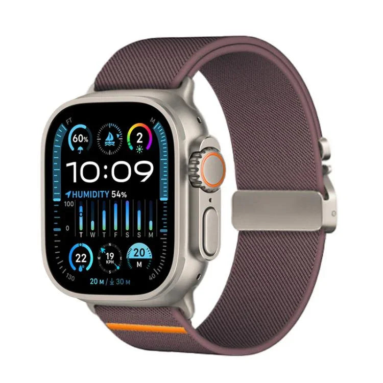สายรัดนาฬิกาไนลอนยืดหยุ่น Kalebol แบบหัวเข็มขัดร่มชูชีพ สำหรับ Apple Watch 46 มม. / 49 มม. / 45 มม. / 44 มม., สำหรับ Apple Watch 42 มม. / 41 มม. / 40 มม. / 38 มม.