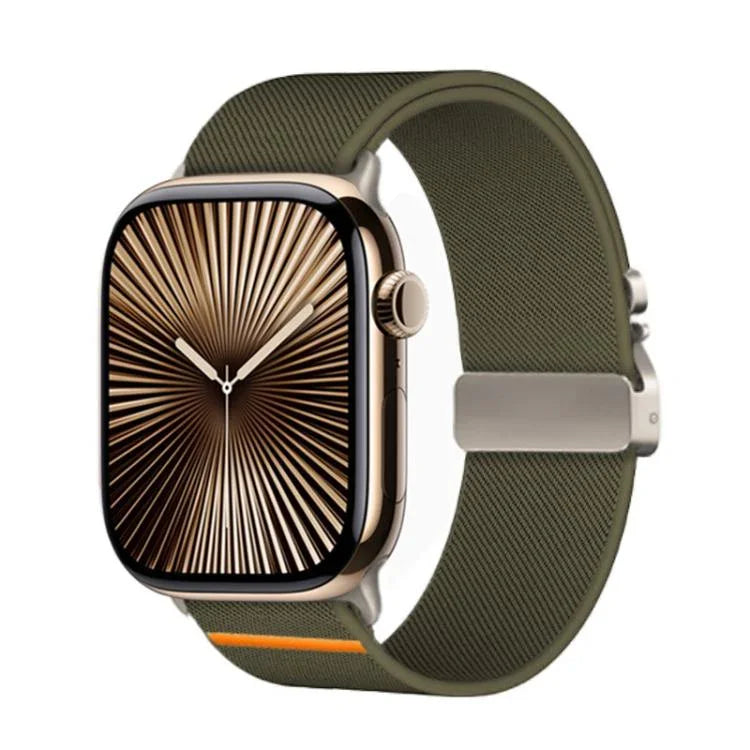 สายรัดนาฬิกาไนลอนยืดหยุ่น Kalebol แบบหัวเข็มขัดร่มชูชีพ สำหรับ Apple Watch 46 มม. / 49 มม. / 45 มม. / 44 มม., สำหรับ Apple Watch 42 มม. / 41 มม. / 40 มม. / 38 มม.
