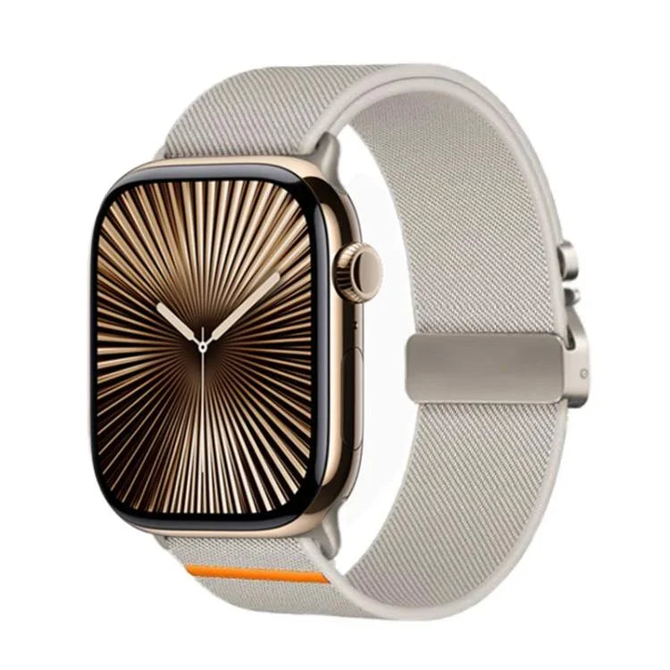 สายรัดนาฬิกาไนลอนยืดหยุ่น Kalebol แบบหัวเข็มขัดร่มชูชีพ สำหรับ Apple Watch 46 มม. / 49 มม. / 45 มม. / 44 มม., สำหรับ Apple Watch 42 มม. / 41 มม. / 40 มม. / 38 มม.