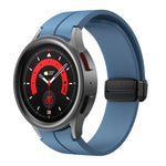 สายรัดซิลิโคน Kalebol หัวเข็มขัดแม่เหล็กพับเว้าลง สำหรับ Samsung Galaxy Watch7 / 6 / 5