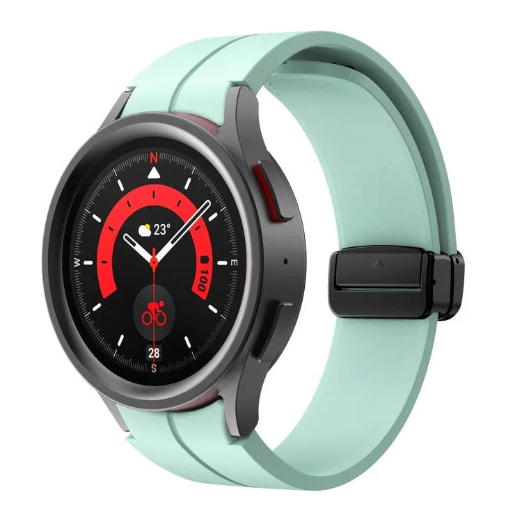 สายรัดซิลิโคน Kalebol หัวเข็มขัดแม่เหล็กพับเว้าลง สำหรับ Samsung Galaxy Watch7 / 6 / 5