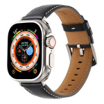 สายรัดนาฬิกาหนังแท้เรียบ Kalebol สำหรับ Apple Watch 46 มม. / 49 มม. / 45 มม. / 44 มม., สำหรับ Apple Watch 42 มม. / 41 มม. / 40 มม. / 38 มม.