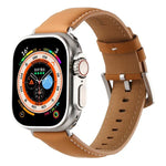 สายรัดนาฬิกาหนังแท้เรียบ Kalebol สำหรับ Apple Watch 46 มม. / 49 มม. / 45 มม. / 44 มม., สำหรับ Apple Watch 42 มม. / 41 มม. / 40 มม. / 38 มม.