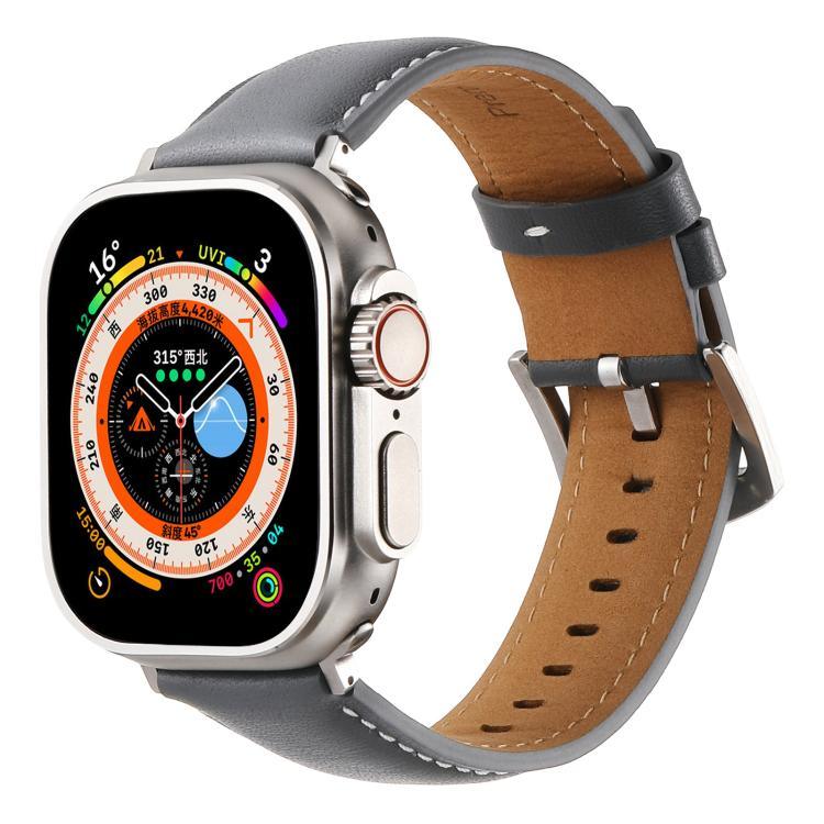 สายรัดนาฬิกาหนังแท้เรียบ Kalebol สำหรับ Apple Watch 46 มม. / 49 มม. / 45 มม. / 44 มม., สำหรับ Apple Watch 42 มม. / 41 มม. / 40 มม. / 38 มม.