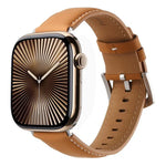 สายรัดนาฬิกาหนังแท้เรียบ Kalebol สำหรับ Apple Watch 46 มม. / 49 มม. / 45 มม. / 44 มม., สำหรับ Apple Watch 42 มม. / 41 มม. / 40 มม. / 38 มม.