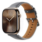 สายรัดนาฬิกาหนังแท้เรียบ Kalebol สำหรับ Apple Watch 46 มม. / 49 มม. / 45 มม. / 44 มม., สำหรับ Apple Watch 42 มม. / 41 มม. / 40 มม. / 38 มม.