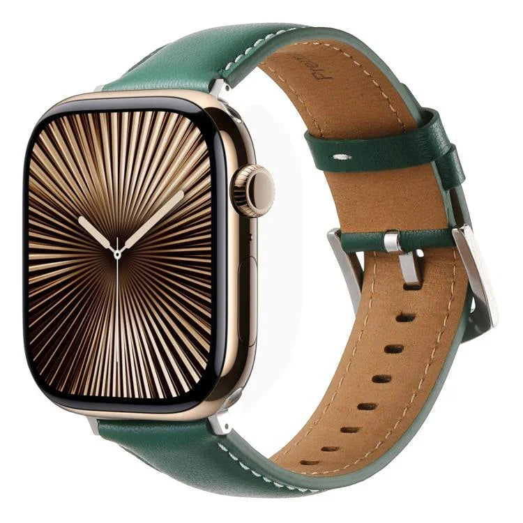 สายรัดนาฬิกาหนังแท้เรียบ Kalebol สำหรับ Apple Watch 46 มม. / 49 มม. / 45 มม. / 44 มม., สำหรับ Apple Watch 42 มม. / 41 มม. / 40 มม. / 38 มม.