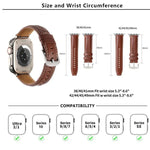 สายรัดนาฬิกาหนังแท้เรียบ Kalebol สำหรับ Apple Watch 46 มม. / 49 มม. / 45 มม. / 44 มม., สำหรับ Apple Watch 42 มม. / 41 มม. / 40 มม. / 38 มม.