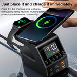 9 in 1 240W Multifunctional Multi-Port Charging Station with Alarm Function, 9 in 1 240W