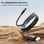 MOMAX DL57D Mag.Link สายชาร์จข้อมูลถักแม่เหล็ก 60W Type-C เป็น 8 Pin ความยาว:1m