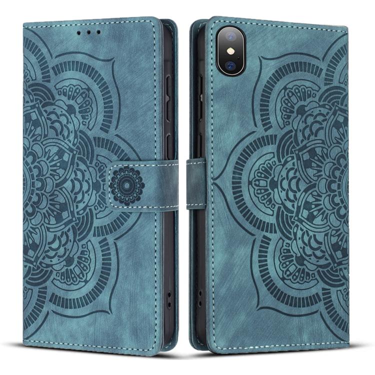 เคสโทรศัพท์หนังลาย Mandala แบบย้อนยุคผิวด้าน สำหรับ iPhone XR, สำหรับ iPhone XS Max, สำหรับ iPhone 7 Plus / 8 Plus