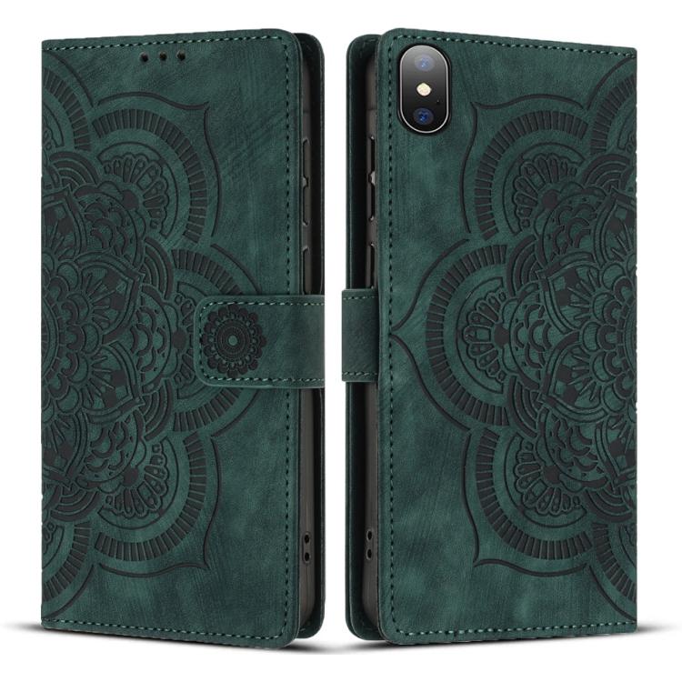 เคสโทรศัพท์หนังลาย Mandala แบบย้อนยุคผิวด้าน สำหรับ iPhone XR, สำหรับ iPhone XS Max, สำหรับ iPhone 7 Plus / 8 Plus