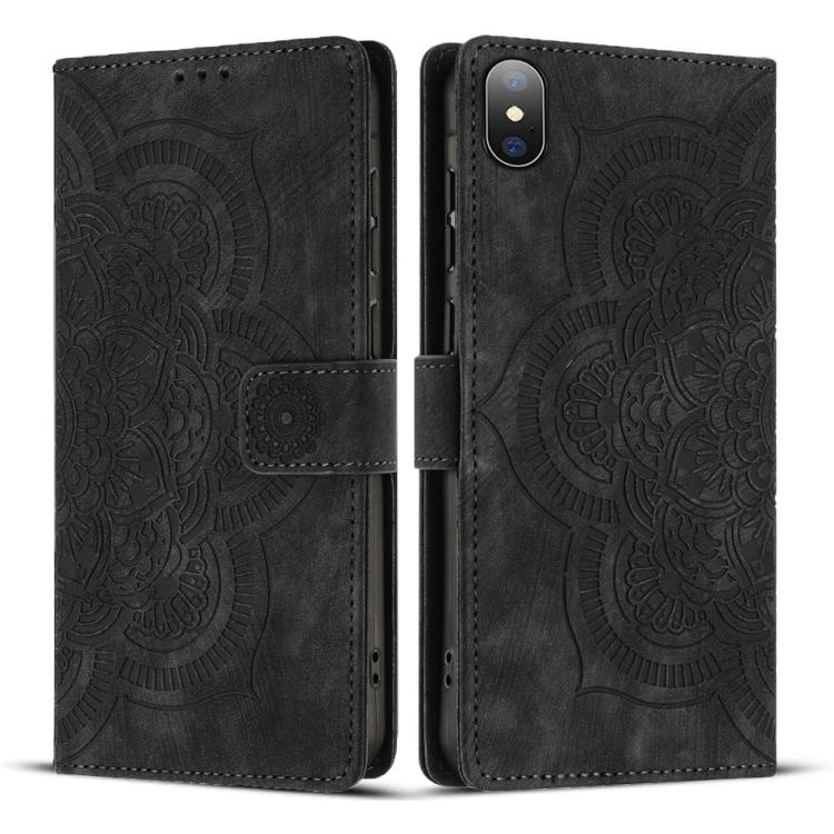 เคสโทรศัพท์หนังลาย Mandala แบบย้อนยุคผิวด้าน สำหรับ iPhone XR, สำหรับ iPhone XS Max, สำหรับ iPhone 7 Plus / 8 Plus