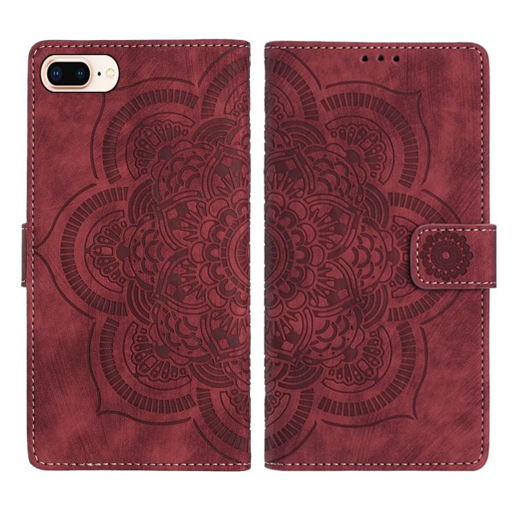 เคสโทรศัพท์หนังลาย Mandala แบบย้อนยุคผิวด้าน สำหรับ iPhone XR, สำหรับ iPhone XS Max, สำหรับ iPhone 7 Plus / 8 Plus