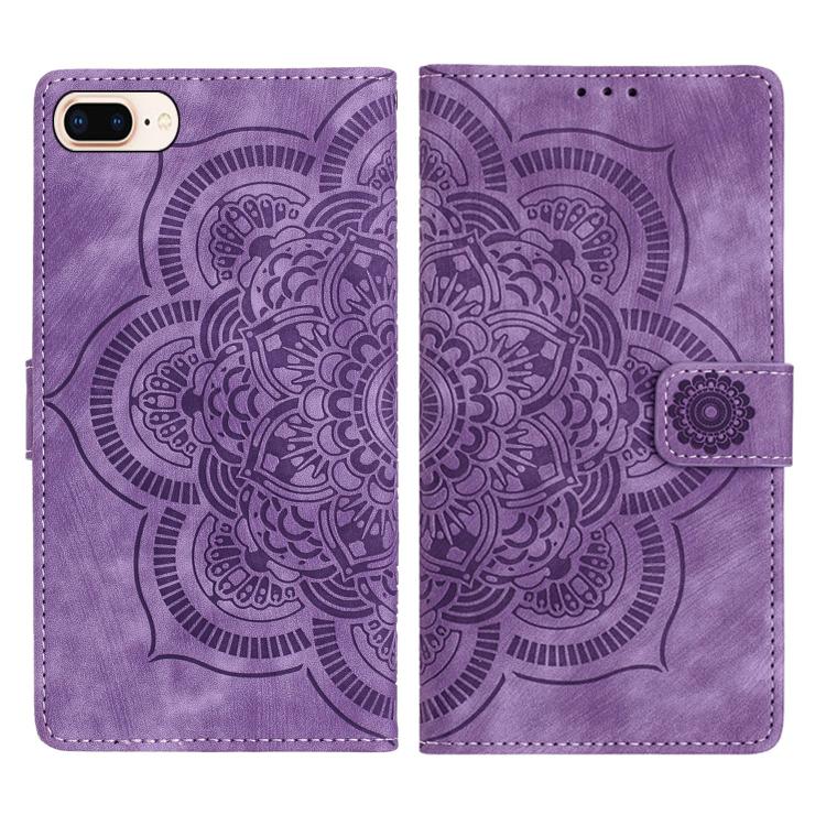 เคสโทรศัพท์หนังลาย Mandala แบบย้อนยุคผิวด้าน สำหรับ iPhone XR, สำหรับ iPhone XS Max, สำหรับ iPhone 7 Plus / 8 Plus